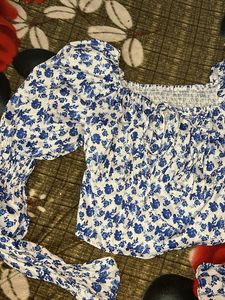 Floral Print Crop Top