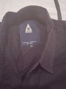 Black Short Sleeve Button Down