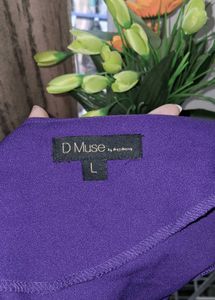 Stylish Purple and Black Dress