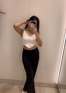 Stylish White Crop Top