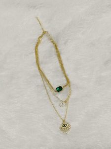 Layered Evil Eye Necklace