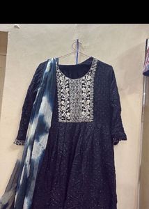 Elegant Black Kurta Set with Dupatta