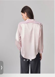 Satin Button-Up Shirt