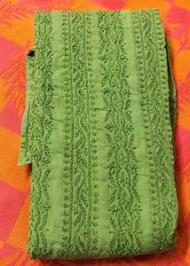 Green Embroidered Kurta