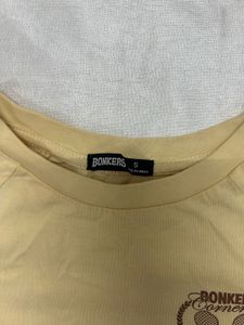 Cute Yellow Cropped T-Shirt