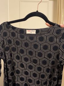 Geometric Print Midi Dress
