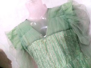 Elegant Green Ethnic Gown
