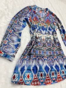 Y2k Boho Print Short Kurti