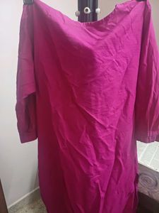 Embroidered dark Pink Kurta