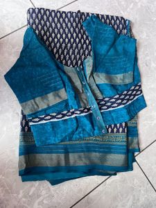 Beautiful Navy Blue Saree