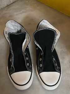 Unisex Black High-Top Canvas Sneakers