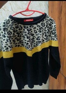 Brown Textured Long Sleeve Top