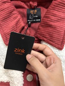 Zink London Cozy Sherpa Jacket- New With Tag