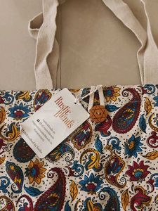 Boho Paisley Print Tote Bag