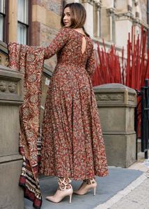 AACHOO TAWNY BROWN HANDBLOCK SUITSET