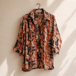 3 combo- crop top and open shirts