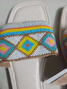 Boho Beaded Flat Sandals