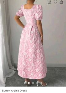 brand new ( savana)Pink Floral Button A-Line Dress