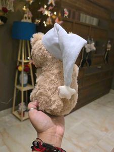 Cute Teddy Bear with Blue Scarf
