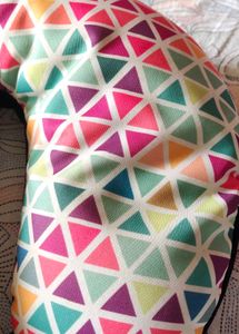 Travel Neck Pillow - Blue &amp; Geometric