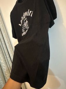 Black Tractor Graphic T-Shirt single stitch