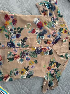 Chic Floral Sheer Tunic Top