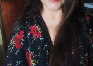 Floral Print V-Neck Top