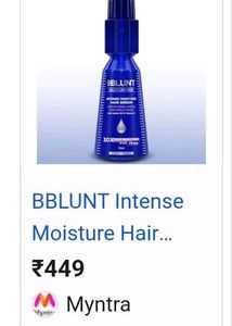 BBlunt Intense Moisture Hair Serum