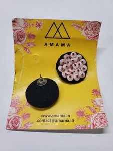AMAMA Beaded Stud Earrings