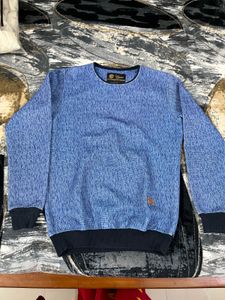 Stylish Blue Pullover Sweater