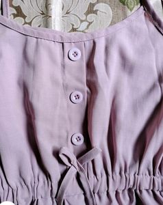 Light Purple Sleeveless Dress With Inner