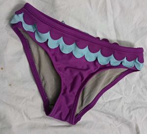 Purple Bikini Bottom ⚛️with Scalloped Trim