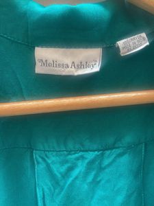 Teal Short Sleeve Button-Up Shirt