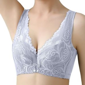 Light Blue Lace Corset Bra