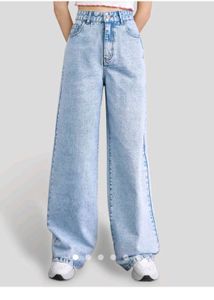Wide Leg Acid Wash Jeans