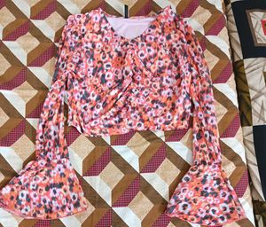Ruffled and  Off-Shoulder Top