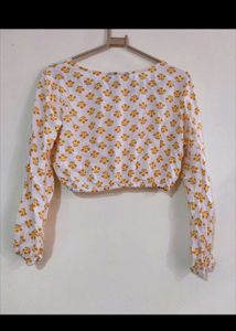 Floral Print Crop Top- Zudio