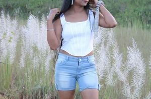 White corset top