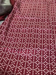 Maroon Ethnic Kurta with Lace Detail