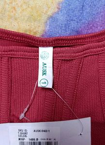 Stylish ribbed Corset Crop Top