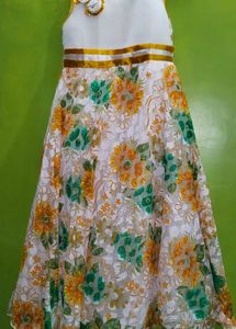 Orange 🧡 White 🤍 Green 💚 And Yellow 💛 Frock