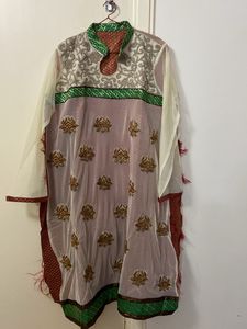 New Embroidered Indian Kurta - Semi stitched