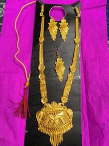 Gold Plated Necklace Set 3 In 1