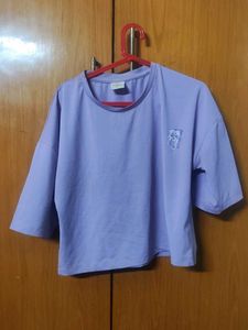 Lavender Cropped T-Shirt