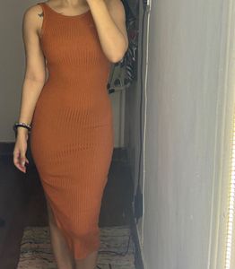 Ribbed Knit Maxi Dress