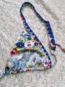 Floral Halter Neck Bikini Top