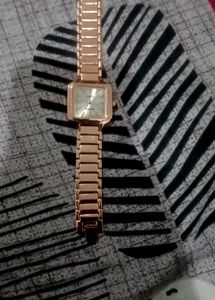 Elegant Rose Gold Square Watch
