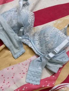 Light Blue Lace Bra