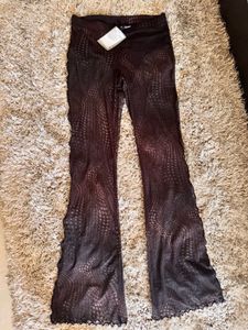 Flared Mesh Pants