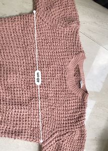cute baby pink knitted pullover/jumper